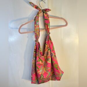 Johnny Was Floral Pink Tote Bag